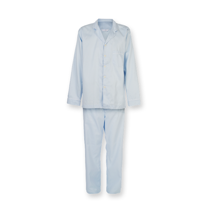 George Pajamas – Pinstriped Soft Blue